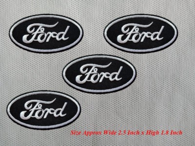 4pcs FORD Racing Car Motorcycle Patch Embroidered Iron or Sew on Coat ...