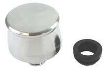 Valve Cover Breather Polished Aluminum Plain Ford Chevy Mopar Sbc Bbc 350 383454