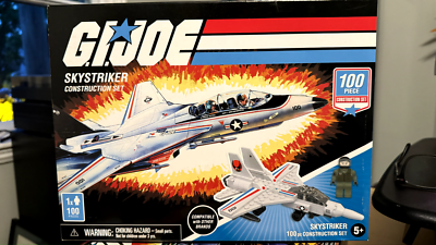 G.I. JOE Rattler Cobra Commander Destro Construction Plane HISS