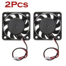 2Pcs 12V Mini Cooling Computer Fan - Small 40mm x 10mm DC Brushless 2-pin HX UU