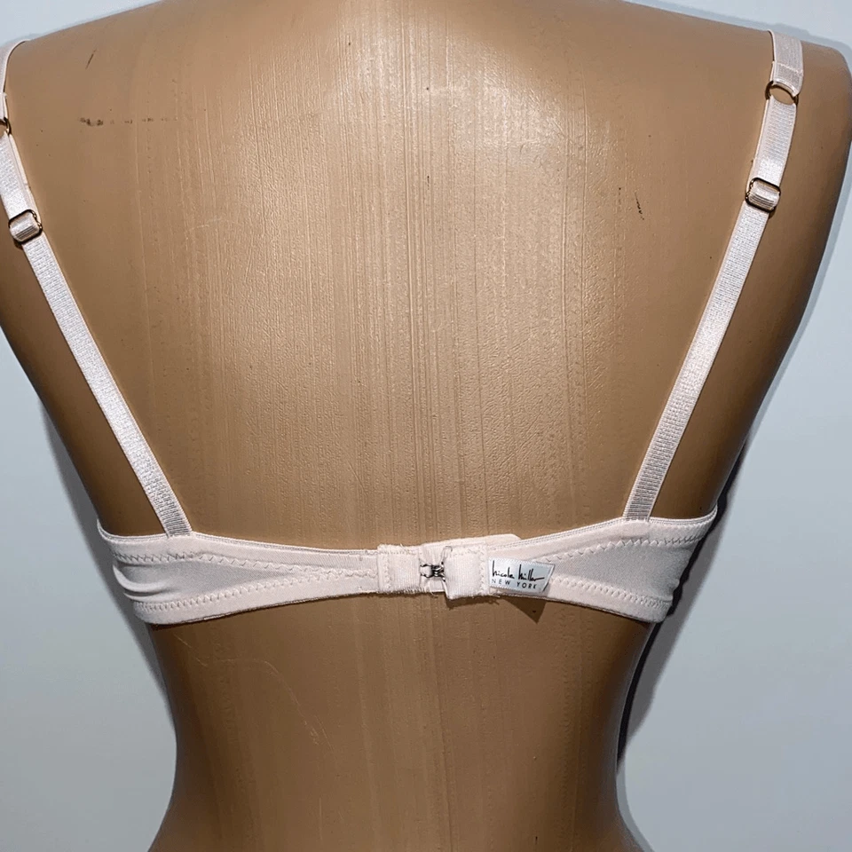 Nicole Miller NY Women's Pink Lightly Lined Padded Wire Free Bra Size 34A - Image 3 of 4