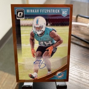 2018 Panini Optic Minkah Fitzpatrick RC Auto Bronze PRIZM Holo SSP Steelers 