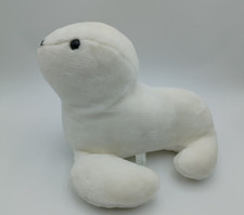 Vintage 1990 Sea World White Artic Sea Seal Plush Stuffed Animal Toy 16"