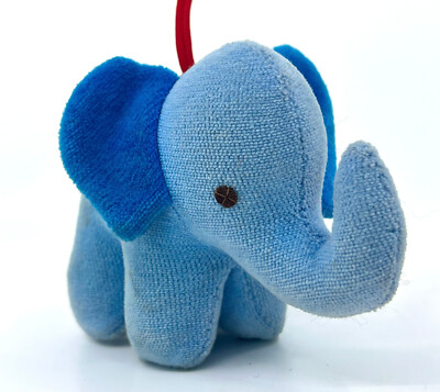 Steiff Niki Baby Elephant 1980s ID Seam Tag 13cm 5in Nicki Velour