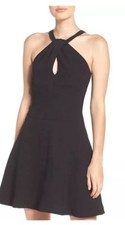 NWT {LIKELY} Size 6 Black Clinton Fit & Flare Cocktail Party Dress $188