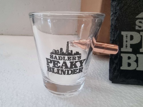 Peaky Blinders Sadlers black with bullet decanter box set can be personalised - Picture 3 of 10