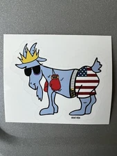 GOAT USA Boxer Goat Sticker. Single Sticker. Brand New.