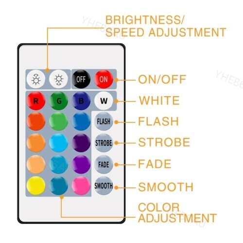 E27 RGB Magic Light LED Lamp Bulb with Wireless Remote Control 16 Color 9H - Picture 3 of 17