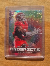2024 LEAF ELECTRUM C.J. WILLIAMS PROSPECTS TIE-DYE SPARKLES 7/25 BADGERS