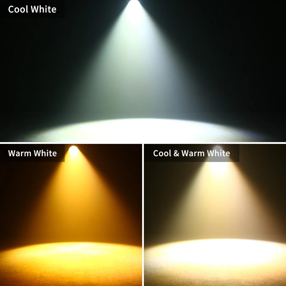 200W COB LED Par Strahler DMX Scheinwerfer 3200k/5600k Bühnenlicht Weiß/Warmweiß - Bild 4 von 4