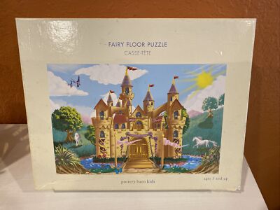 POTTERY BARN KIDS FAIRY FLOOR PUZZLE 48 JUMBO PIECES COMPLETE 2X3 FEET FREE SHIP