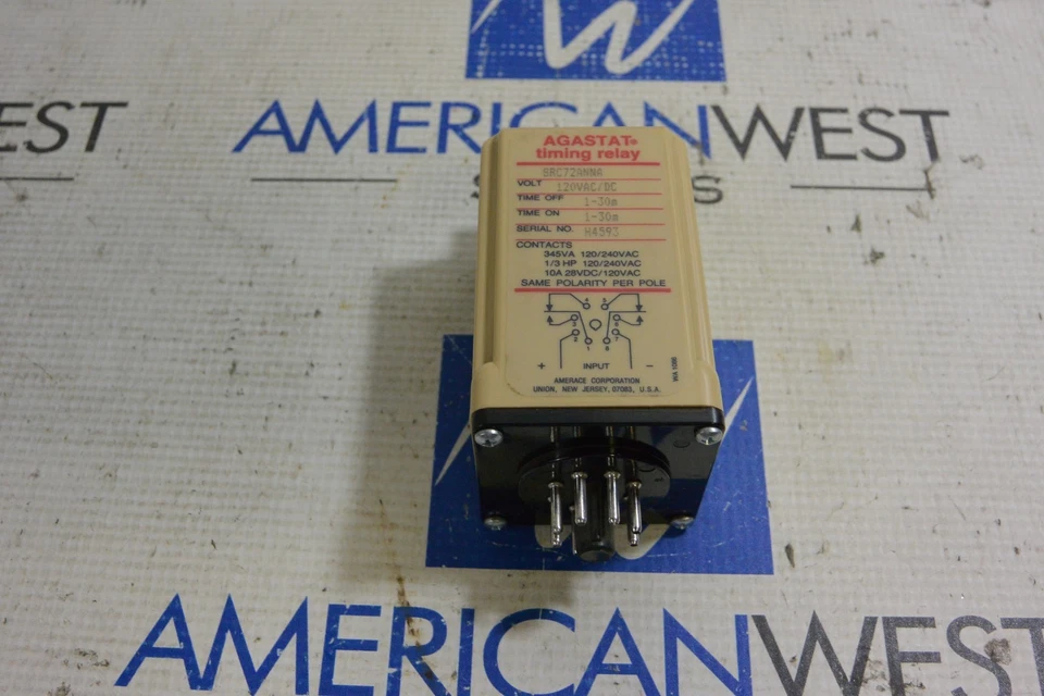 Relé de distribución Agastat SRC72ANNA 120VAC/DC nuevo en caja Foto 3 de 4