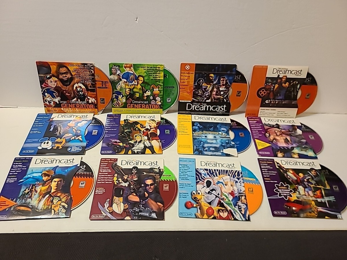 Official Sega Dreamcast Magazine Demo Disc Lot of 12 Discs