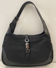 borsa Gucci Jackie monogram jacquard nera