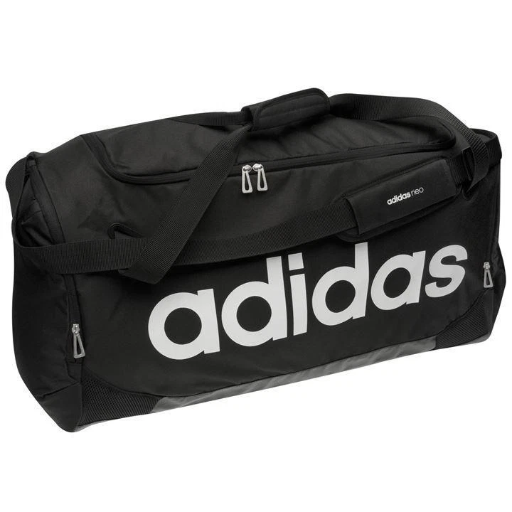 Linear Team Bag, Adidas Black Gym Bag - Small - Black | eBay