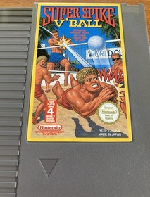 NES ~ SUPER SPIKE V'BALL ~ Nintendo NES-VJ-UKV Cart Sleeve Inst Poster Box Pal