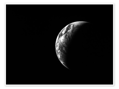 Poster Orion Looks Back at Earth, Artemis II - NASA