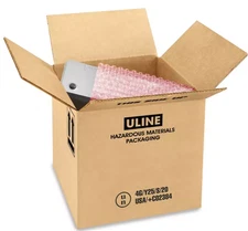 4PCS ULINE S-19910 12X12X12" Lithium Battery&Hazardous Material Heavy Duty Boxes