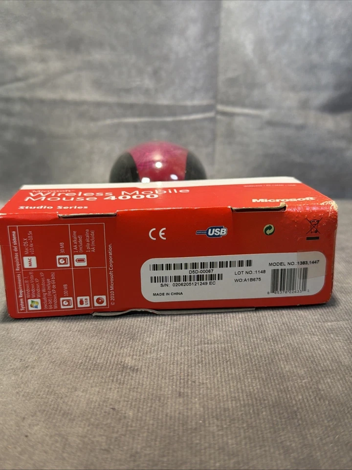 Microsoft Mobile 4000 Wireless Mouse 1383, 1447 PINK Track Studio Series - Image 4 of 4
