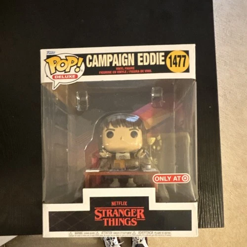 Funko Pop! Deluxe Stranger Things Campaign Eddie Target Exclusive #1477 Figure