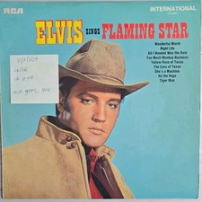 Elvis Presley Flaming Star Vinyl Record LP VG+/VG+ INTS1012 1969