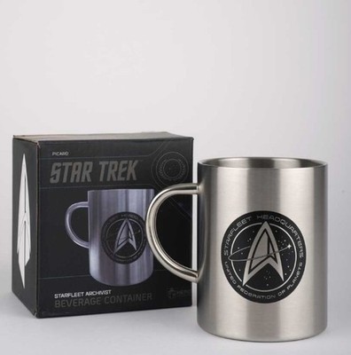 Star Trek StarFleet Academy Federation Cadet Stahlbecher Becher Getränkebehälter