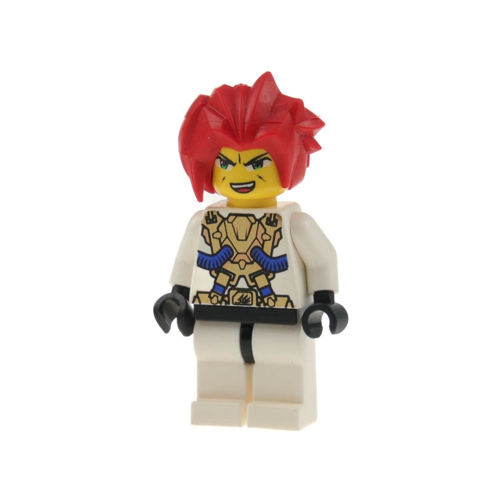 1X Lego Minifigure Exo-Force Ha-Ya-To White Gold Double Face Red Hair Exf019