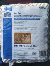 Project Source Rug Pad  NEW (8ft x 10ft) Hard Surface Plus -Trim To Fit - 4 Pack