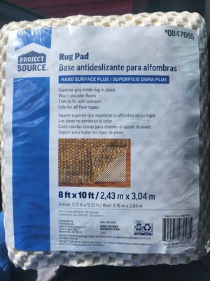 Project Source Rug Pad  NEW (8ft x 10ft) Hard Surface Plus -Trim To Fit - 4 Pack