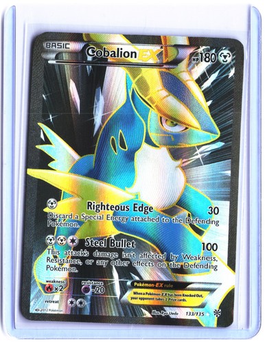 Cobalion EX (133 Full Art) Holo Ultra Rare Plasma Storm 133/135 LP