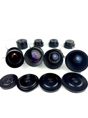 LOMO OKS Cine Lens Set 35mm 50mm 75mm 135mm USSR Movie Camera Lenses Rare Kit