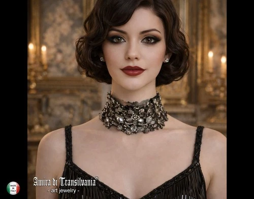 Choker Jewelry Woman Necklace Collier Collar Pearl Luxury Embroidered Silver Bib