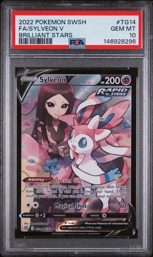 PSA 10 Sylveon V TG14/TG30 Brilliant Stars FA Pokemon Card Trainer Gallery