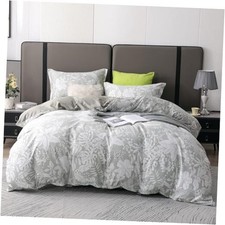 Duvet Cover Set King Size Floral Pattern 600 Thread King-104" x 90" Spring