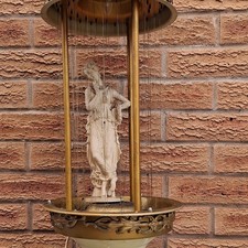 Vintage Classical Lady Table Lamp Gold/Cream Antique Brass Touch Control 50cm