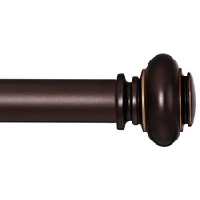 Barras de cortina de bronce ventanas, ajustables 71 a 122 cm 28 a 48 pulgadas