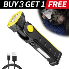 Rechargeable LED COB Work Light Mechanic Flashlight Lamp Magnetic Base Bright US