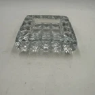 Vtg Blenko Art Glass MCM Prism Block Ashtray Trinket Dish Don Shepherd Design