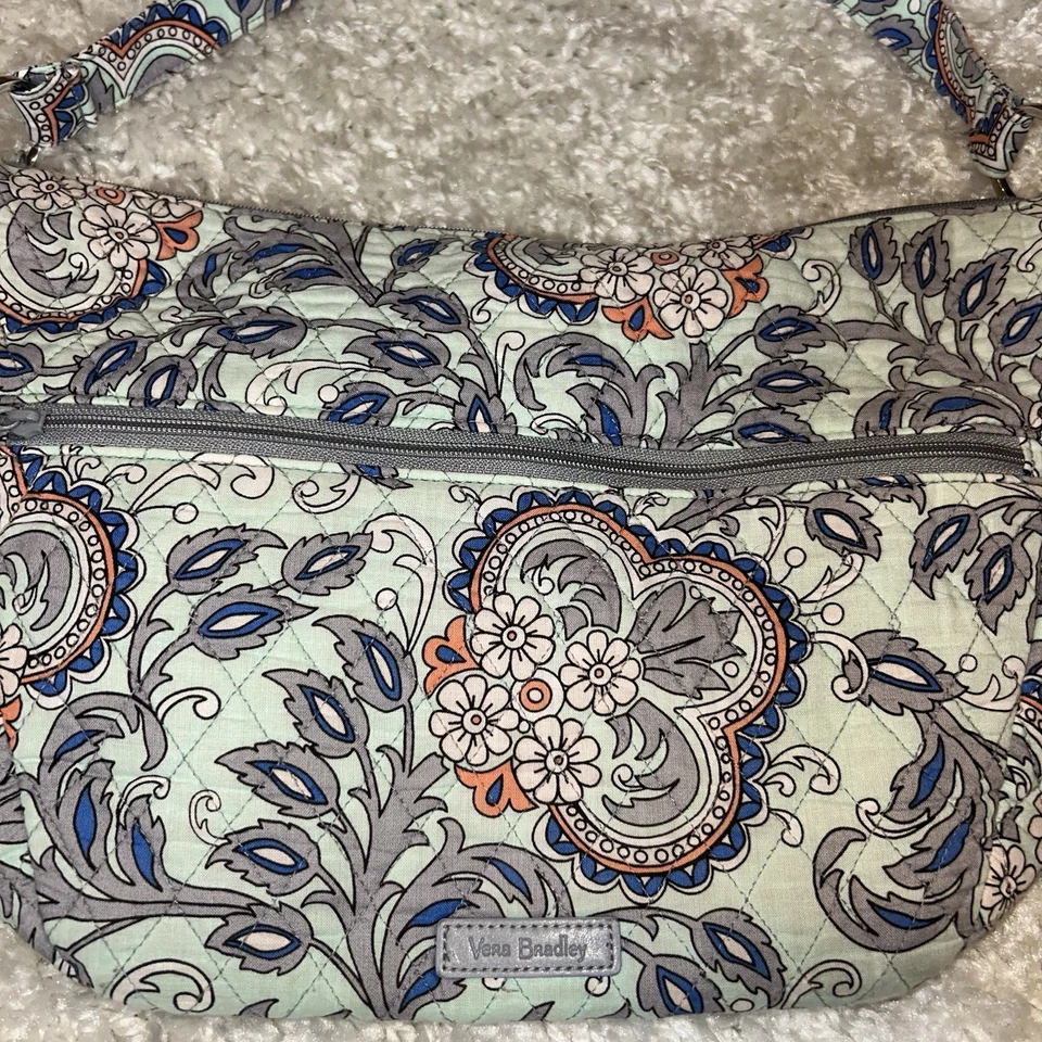 Bolso Bandolera Convertible Vera Bradley Go Ahead Abanico Flores Cremallera Bolso Cartera Foto 2 de 4