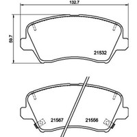 Hella BremsbelÄGe Vorne Passend FüR Hyundai I30 KIA Cee'd Ceed Cerato PRO