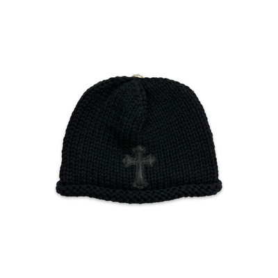 Kids Cross Patch Cashmere Knit Beanie ''Black''