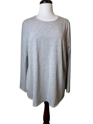 Purejill Pima Stretch Cotton Shirttail Tee Size XL Sand Color  Casual Comfort