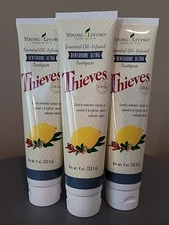 Young Living Essential Oils Thieves Dentarome Ultra Toothpaste 4 oz X 3 NEW