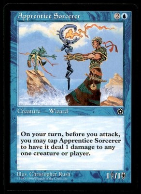 Apprentice Sorcerer LP Light Play Portal Second 2nd MTG [8996]
