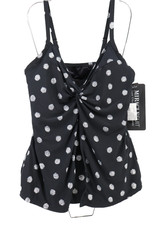 Miraclesuit Tankini Swim Top Womens 10DD Blac...