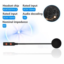 Motorcycle Helmet Bluetooth 5.3 Headset Wireless Speaker Headphone Mic Handsfree
