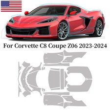 Corvette C8 Coupe Z06 2023-2024 Full Car Precut Paint Protection Film PPF Matte