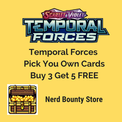 Pokemon - Temporal Forces - Reverse/Holo/ex - Pick Your Own - Buy 3 Get 5 FREE