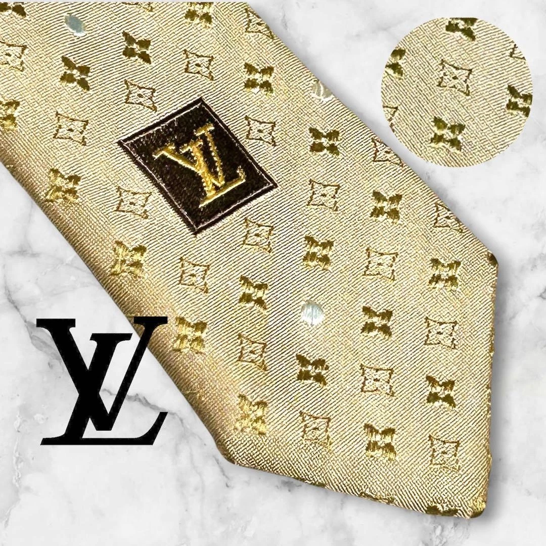 Louis Vuitton Gold Ties for Men for sale | eBay