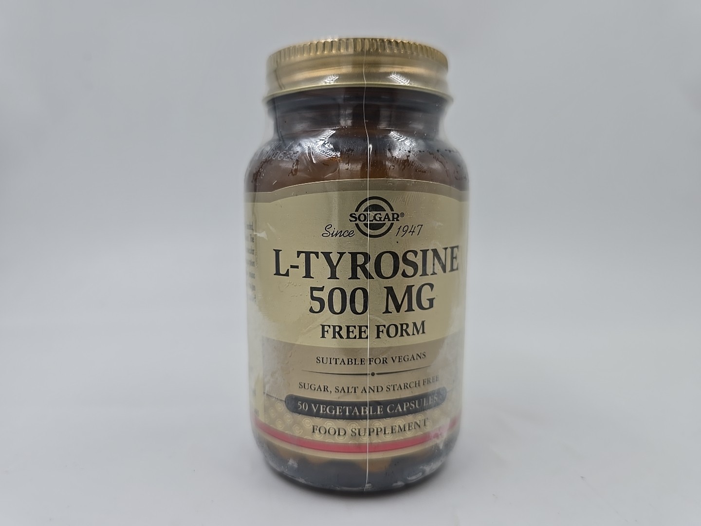 Solgar L-Tyrosine 500 Mg Vegetable Capsules - Pack Of 50 - Vegan, Kosher - Sf2272748 - Image 3